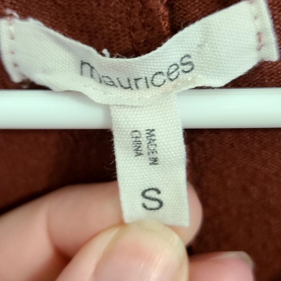 Maurices Solid Crochet Sleeve Blouse - Picture 6 of 6